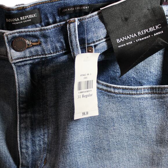 Banana Republic High-Rise Straight Ankle Jean 31 NWT - Picture 7 of 7